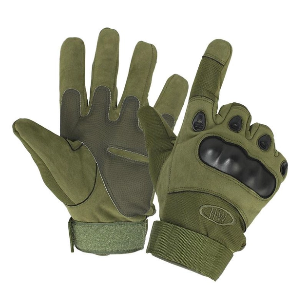 Рукавички чоловічі тактичні з захистом OKLAI 705 L Green - зображення 1