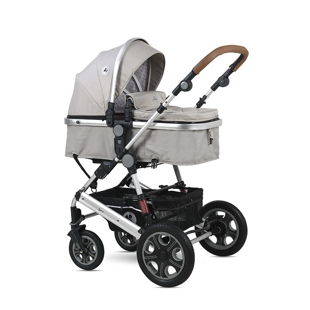 Детская коляска-трансформер Lorell Kids Lora set-1 3 в 1 ножной тормоз 68х88х32 см Серый (10021282115-LR) - изображение 2