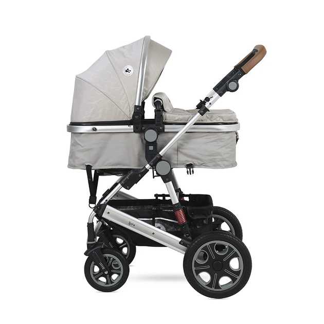 Детская коляска-трансформер Lorell Kids Lora set-1 3 в 1 ножной тормоз 68х88х32 см Серый (10021282115-LR) - изображение 3