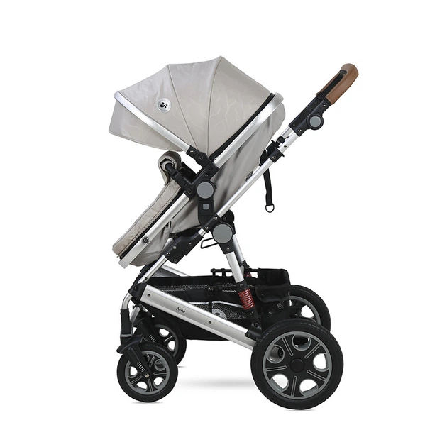 Детская коляска-трансформер Lorell Kids Lora set-1 3 в 1 ножной тормоз 68х88х32 см Серый (10021282115-LR) - изображение 6