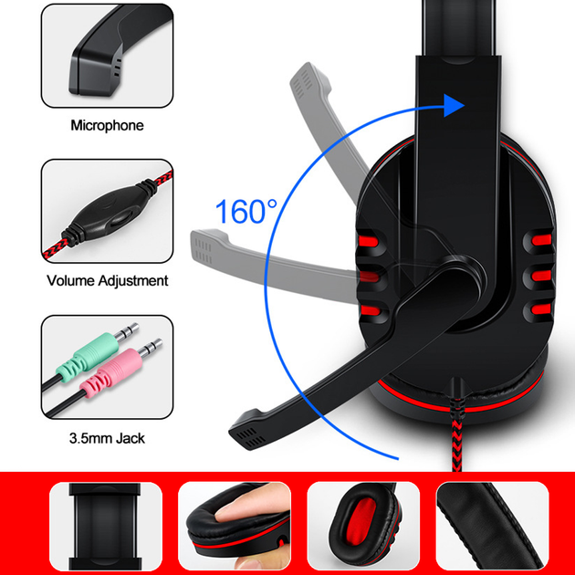 Игровой комплект клавиатура и мышь наушники коврик 4в1 Linmoni GF-500Kit с RGB подсветкой для геймеров - изображение 10