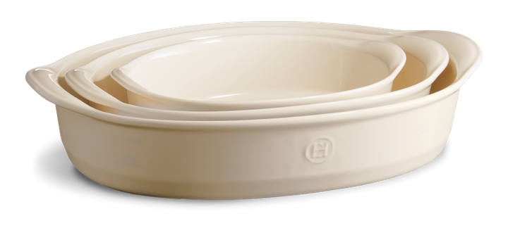Форма для запекания овальная Emile Henry Ovenware 27х17,5 см кремовая (029050) - изображение 4