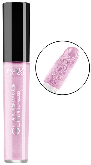 Блеск для губ Maxi Color Glam Cream Color тон 05 Яркая роза 8 мл (4823097100431) - Фото 1 Блеск для губ Maxi Color Glam Cream Color тон 05 Яркая роза 8 мл (4823097100431) - изображение 1