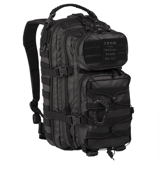 Рюкзак тактический Mil-Tec US ASSAULT PACK SM TACTICAL 20l Black - изображение 1