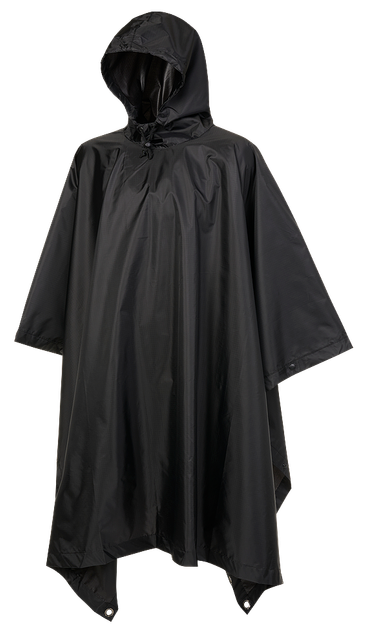 Дождевик Brandit Ripstop Poncho Black - изображение 1