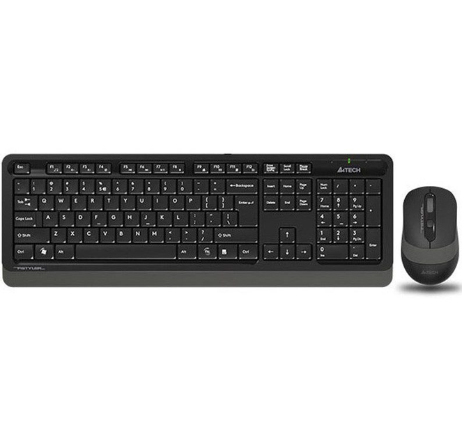 Комплект беспроводная клавиатура и мышь A4Tech FG1010S Fstyler Grey - изображение 2