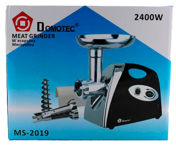 Мясорубка электрическая с соковыжималкой Domotec MS-2019 черная 2400W (4334_1838) - изображение 6