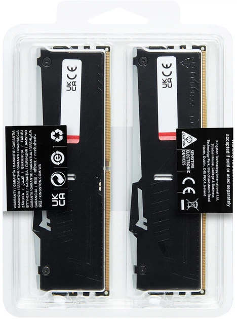 Pamięć Kingston FURY DDR5-5200 32768MB PC5-41600 (Kit of 2x16384) Beast RGB AM5 Black (KF552C36BBEAK2-32) - obraz 7