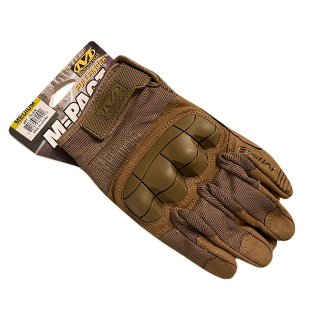 Тактические сенсорные перчатки палые Mechanix M-Pact Песок L (E-0011-3) - изображение 1