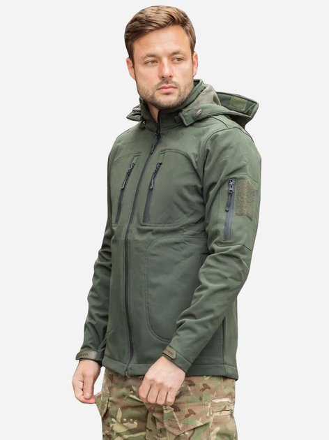 Тактическая куртка утепленная Grifon Squad Soft Shell 1221132 52 Хаки (ROZ6400158936) - изображение 1