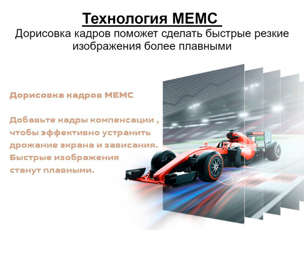 DLP SMART проектор Xiaomi Fengmi Formovie V10 Hi-End класа 4K (3840x2160) 2500 ANSI (30000 lumen) + настольный экран 50 дюймов в комплекте (Formovie V10_49999) - изображение 8