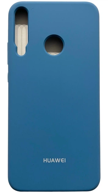 Чехол Soft Case на Huawei P40 Lite E синий - Фото 1 Чехол Soft Case на Huawei P40 Lite E синий - изображение 1