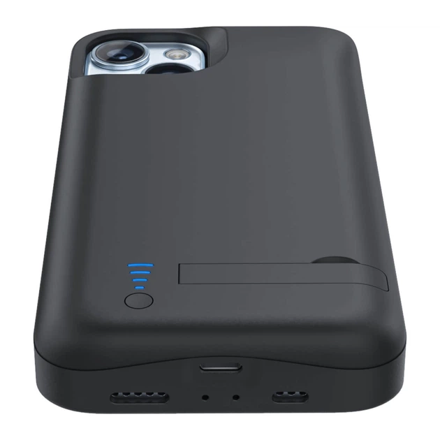 Чехол повербанк iBattery для iPhone 14 Plus 5000 mAh black - Фото 7 Чехол повербанк iBattery для iPhone 14 Plus 5000 mAh black - изображение 7
