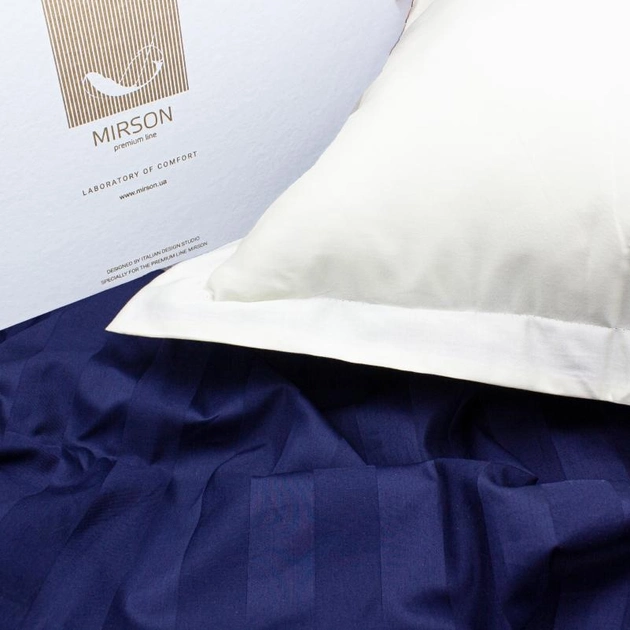 Акція на Комплект постільної білизни MirSon Сатин Premium Fernand Duet 143х210 від Rozetka