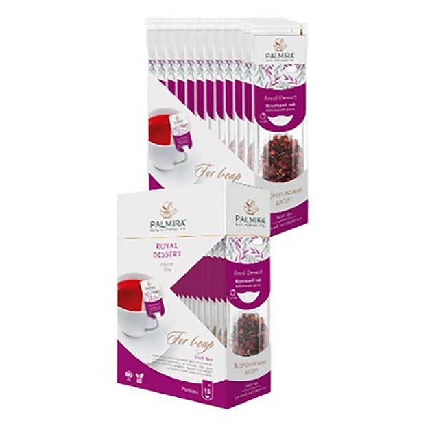 Чай "Королевский десерт" T-cup Palmira BOX фруктовый 2,4г (15шт) от ...