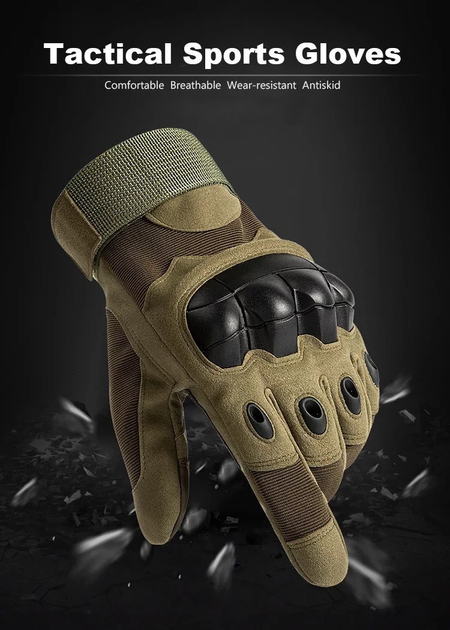 Зимові тактичні військові рукавиці Delta-Tec олива розмір XL - изображение 2