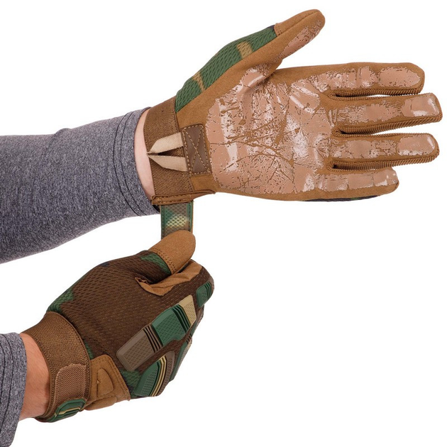 Перчатки тактические с закрытыми пальцами SP-Sport BC-8799 размер XL Камуфляж - изображение 2