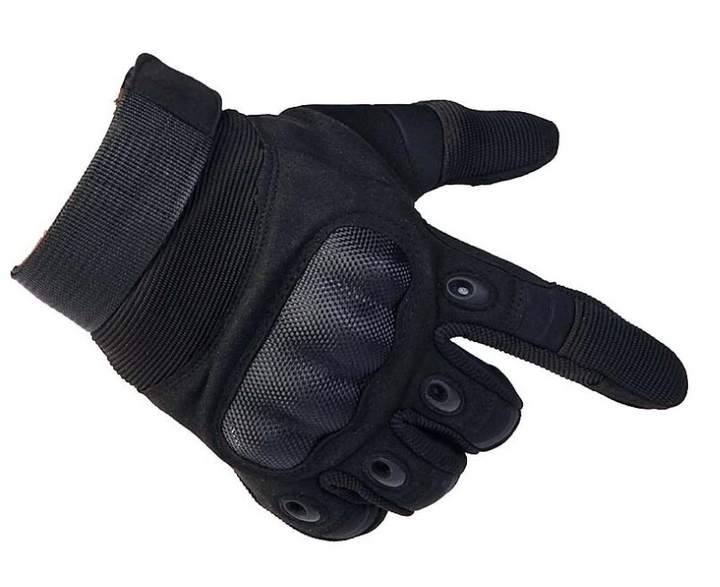 Перчатки тактические Primo Carbon полнопалые, сенсорные, размер L - Black Primo черный - изображение 2
