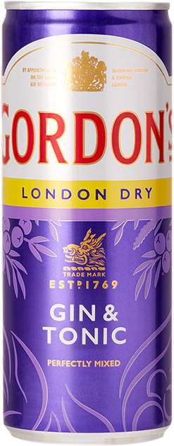 Напиток алкогольный Gordon's Gin-Tonic 6.4% 0.25 л (05000289925051) - изображение 1