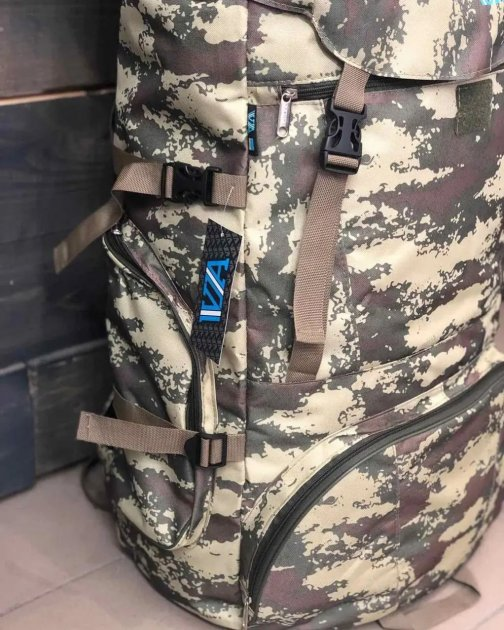 Рюкзак тактический 85л мужской штурмовой военный водоотталкивающий Мультикам - изображение 2