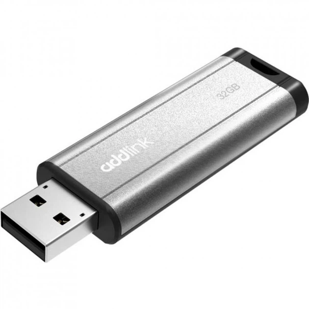 USB флеш накопитель AddLink 32GB U25 Silver USB 2.0 (ad32GBU25S2) (316992) - изображение 2