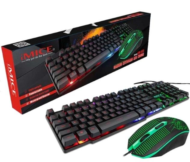 Комплект USB клавиатура + мышь Combo LED KM 680/ 9536 с подсветкой - изображение 4