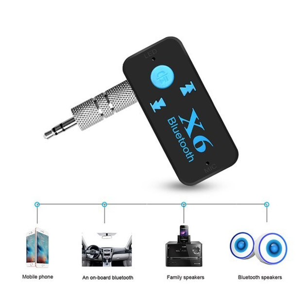 Bluetooth-kompatibler Empfänger Sender X6 Plus Wireless Adapter 3
