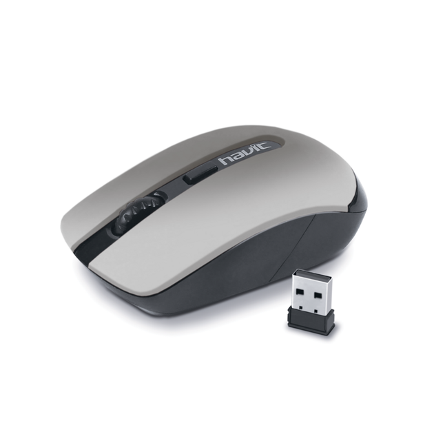 Мышь HAVIT беспроводная USB серебряная (HVMS989GTsilver) - изображение 1