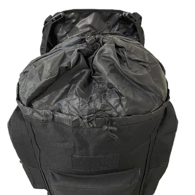 Туристичний рюкзак чоловічий "A21 - Чорний" з чохлом, тактичний рюкзак 70л водонепроникний великий (VS7005351) - зображення 2