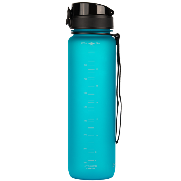 Бутылка для воды с ремешком UZSPACE Colorful Frosted-Tritan 3038 1000мл ярко голубой - изображение 2