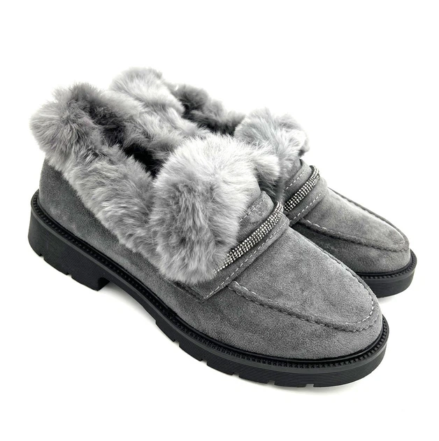Ботинки короткие женские зимние Fashion 36 22,5см серые 1080 - изображение 3