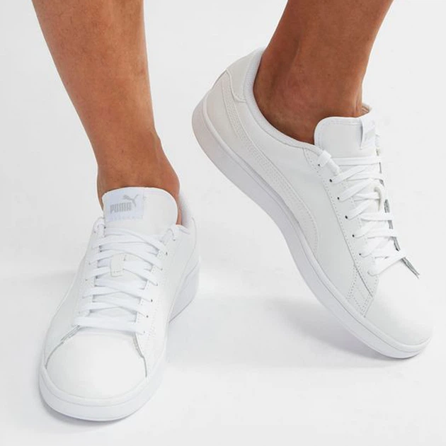 Sneakersy damskie skórzane Puma Smash v2 L 36521507 37.5 (4.5UK) 26.5 cm Białe (4059505057107) - obraz 7