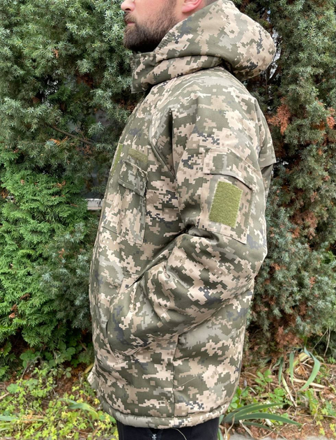 Куртка-бушлат военная мужская тактическая ВСУ (ЗСУ) Пиксель 8739 50 размер TR_3959 - изображение 2