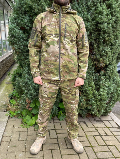 Мужской армейский костюм тактическая форма на флисе Мультикам Турция ВСУ (ЗСУ) M 8655 хаки TR_5748 - изображение 1