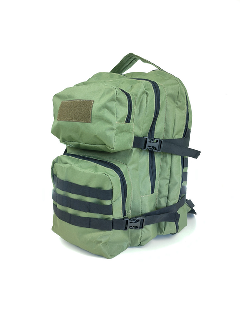 Рюкзак тактичний LeRoy Tactical військовий з кріпленням - molle, колір - олива (40л) - зображення 1