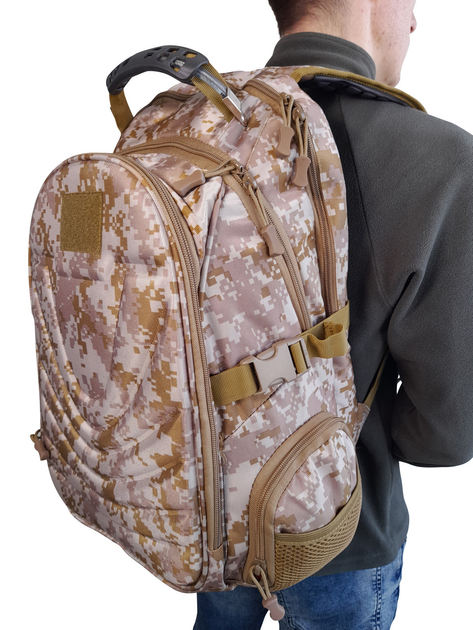 Рюкзак военный LeRoy Tactical цвет - сamo 36л (USB + 3.5) - изображение 2