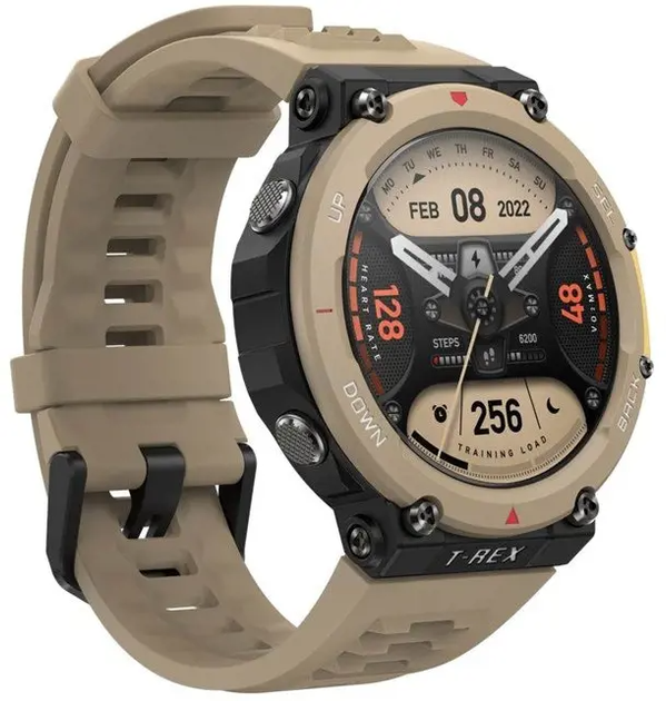 Смарт-часы Xiaomi Amazfit T-Rex 2 (Desert Khaki) [73487] - изображение 3