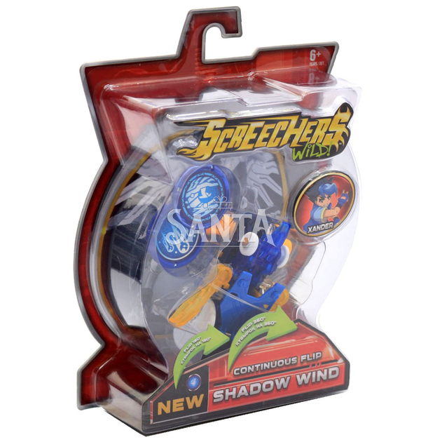 Машинка-трансформер игровой набор Screechers Wild Дикие скричеры S2 L1 Шедоу Винд (EU684101) - изображение 2