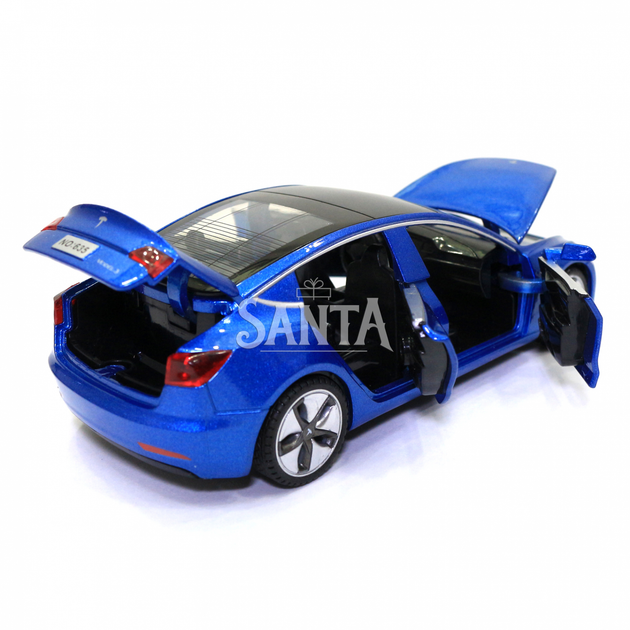 Машинка металева Tesla «AutoExpert» Тесла синій звук, світло 15*5*7 см (12803W) - зображення 7