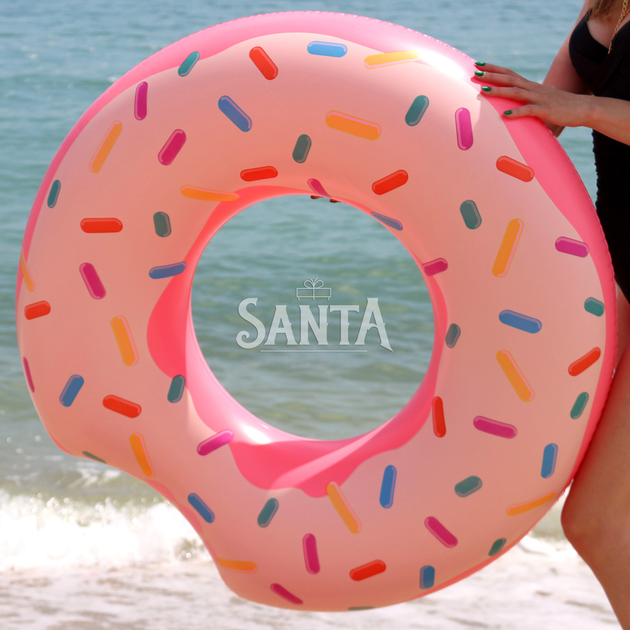 Intex надувний круг Пончик (Donut) 56265NP. Відмінно підходить для відпочинку на морі, в басейні - зображення 3
