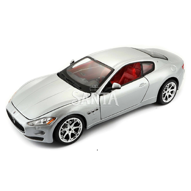Машинка металева Maserati Grantourismo 2008 «Bburago» Мазераті срібло 8*19*6 см (18-22107) - Фото 1 Машинка металева Maserati Grantourismo 2008 «Bburago» Мазераті срібло 8*19*6 см (18-22107) - зображення 1