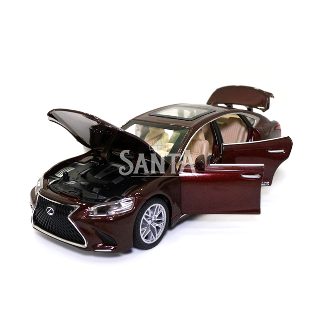 Машинка металева Lexus LS 500H "AutoExpert" Лексус ЛС 500 коричневе світло звук 16*4*6 см (GT-1823) - зображення 5