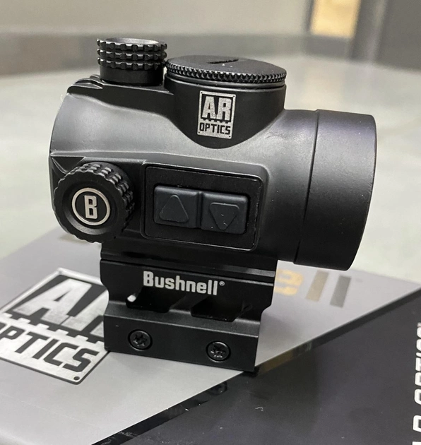 Приціл коліматорний Bushnell AR Optics TRS-26 3 МОА з високим райзером і таймером автовимкнення - зображення 1