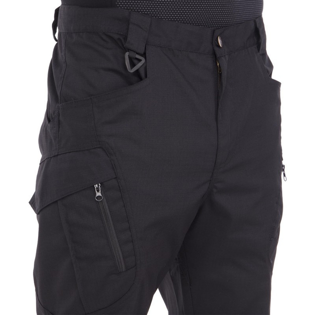 Якісні чоловічі тактичні штани штани з кишенями для міста військові літні ZEPMA Чорні (5709) 2XL - зображення 2