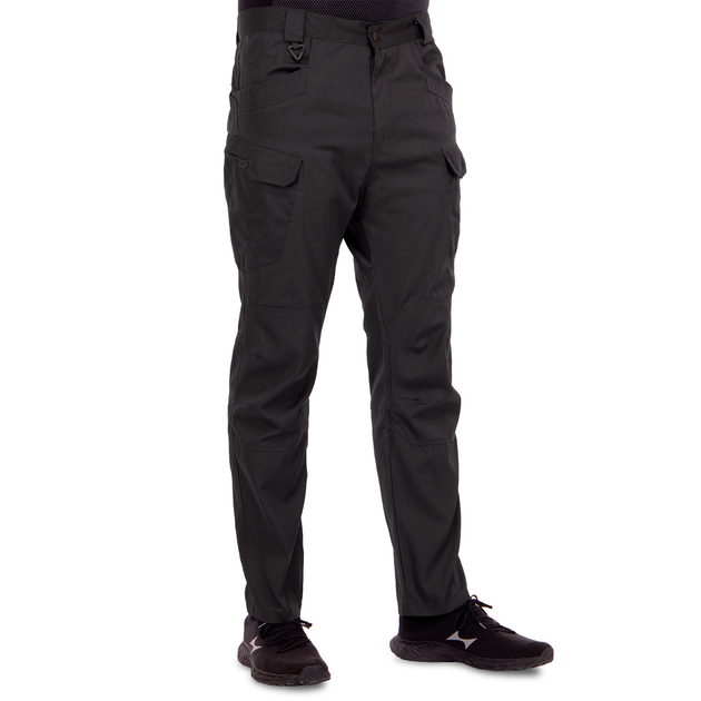 Качественные мужские тактические штаны брюки с карманами для города военные летние ZEPMA Черные (0370) М - изображение 1