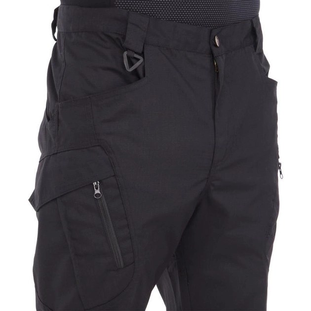 Качественные мужские тактические штаны брюки с карманами для города военные летние ZEPMA Черные (5709) L - изображение 2