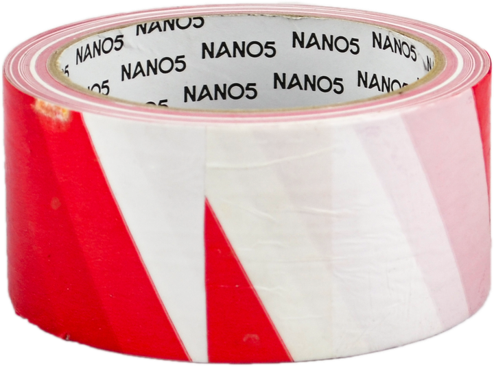 Стрічка сигнальна Nano5 100 м Червона з білим (N50017) - зображення 3
