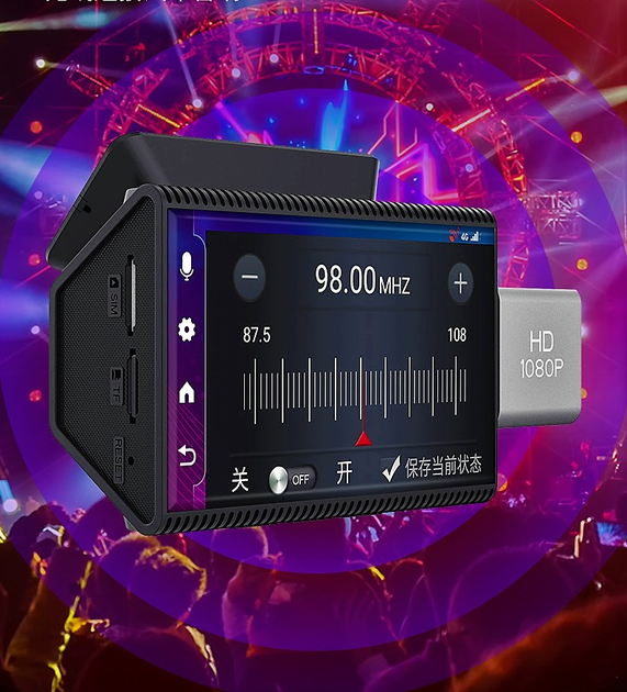 Відеореєстратор 3" 4G Sim GPS WIFI Android Bluetooth Hand Free Full HD DVR K11 Plus з камерою заднього виду - зображення 2