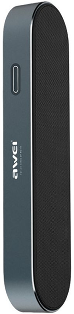 Портативна акустика AWEI Y220 Bluetooth Speaker Grey - зображення 2
