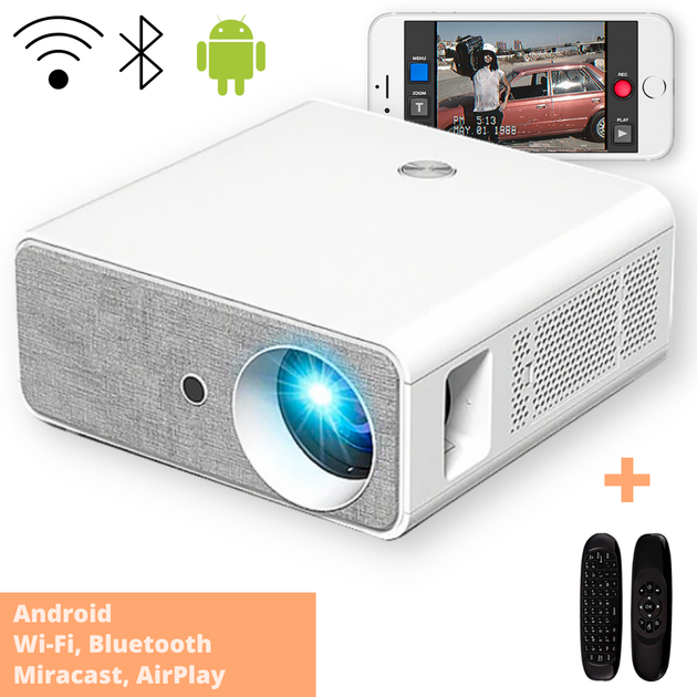 SMART проектор Full HD (1920*1080) на ANDROID XPRO PANOPLUS MIG (5000 lumen) и поддержкой 4K для презентаций, школ и ВУЗ + Доставка в комплекте (HQ7W_7650) - изображение 2